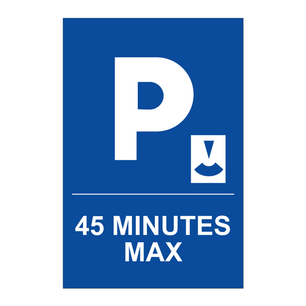 45 minutes max.