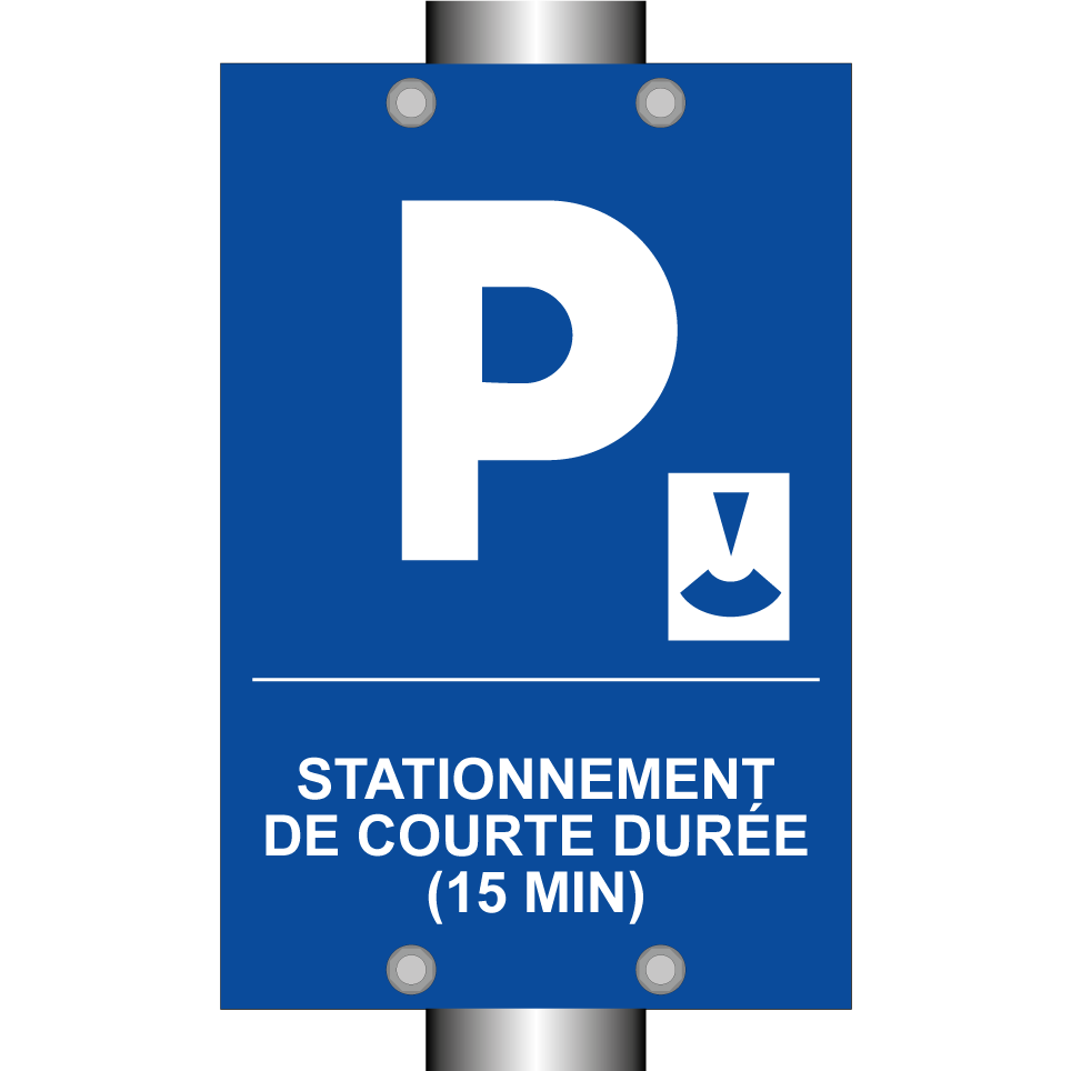 Stationnement de courte durée (15 min)