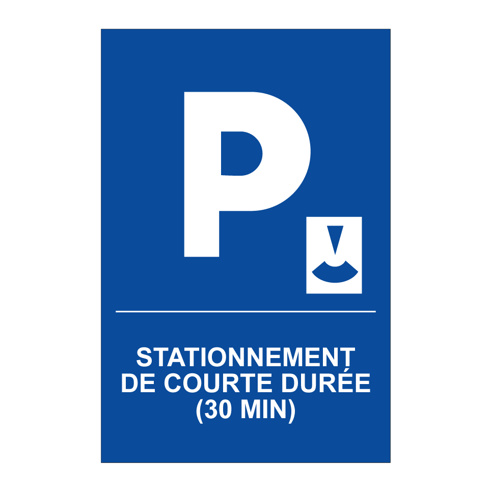 Stationnement de courte durée (30 min)