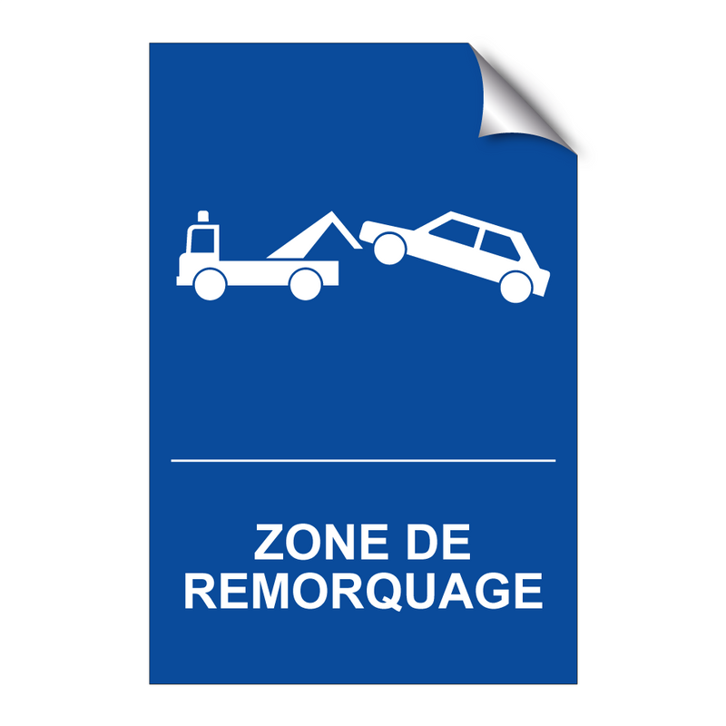 Zone de remorquage