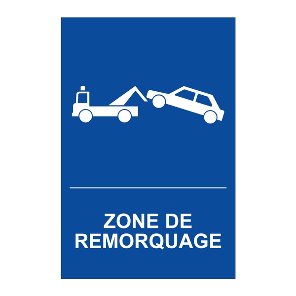 Zone de remorquage