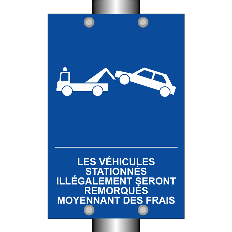 Les véhicules stationnés illégalement seront remorqués moyennant des frais.