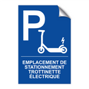 Emplacement de stationnement trottinette électrique