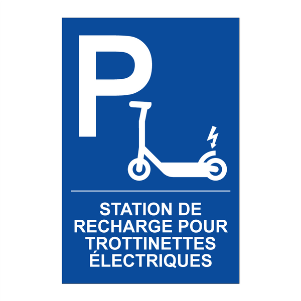 Station de recharge pour trottinettes électriques