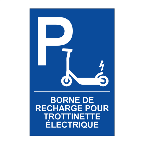 Borne de recharge pour trottinette électrique