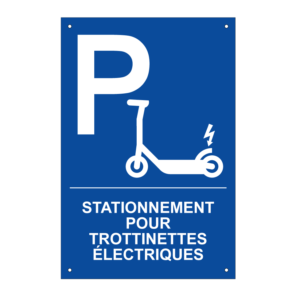 Stationnement pour trottinettes électriques