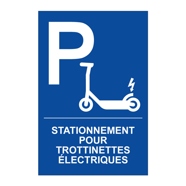 Stationnement pour trottinettes électriques