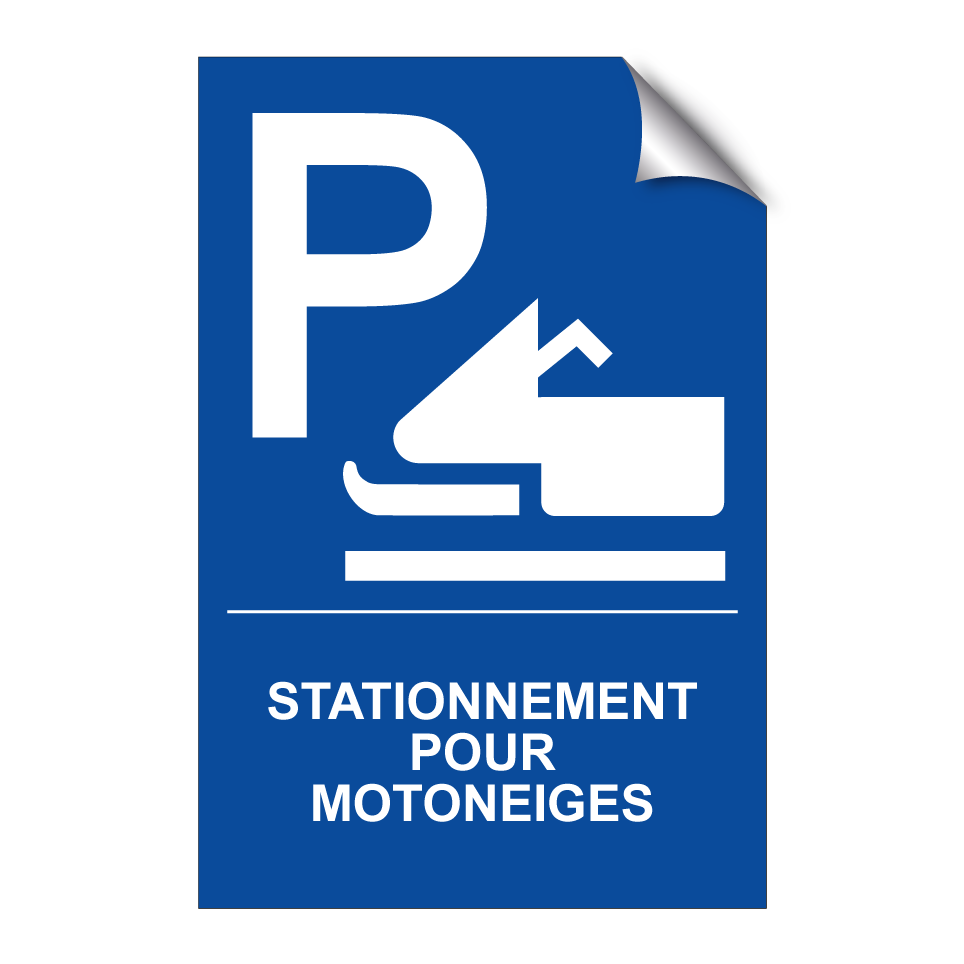 Stationnement pour motoneiges