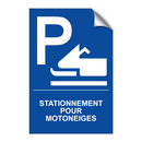 Stationnement pour motoneiges