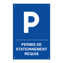 Permis de stationnement requis