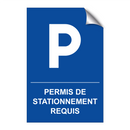 Permis de stationnement requis