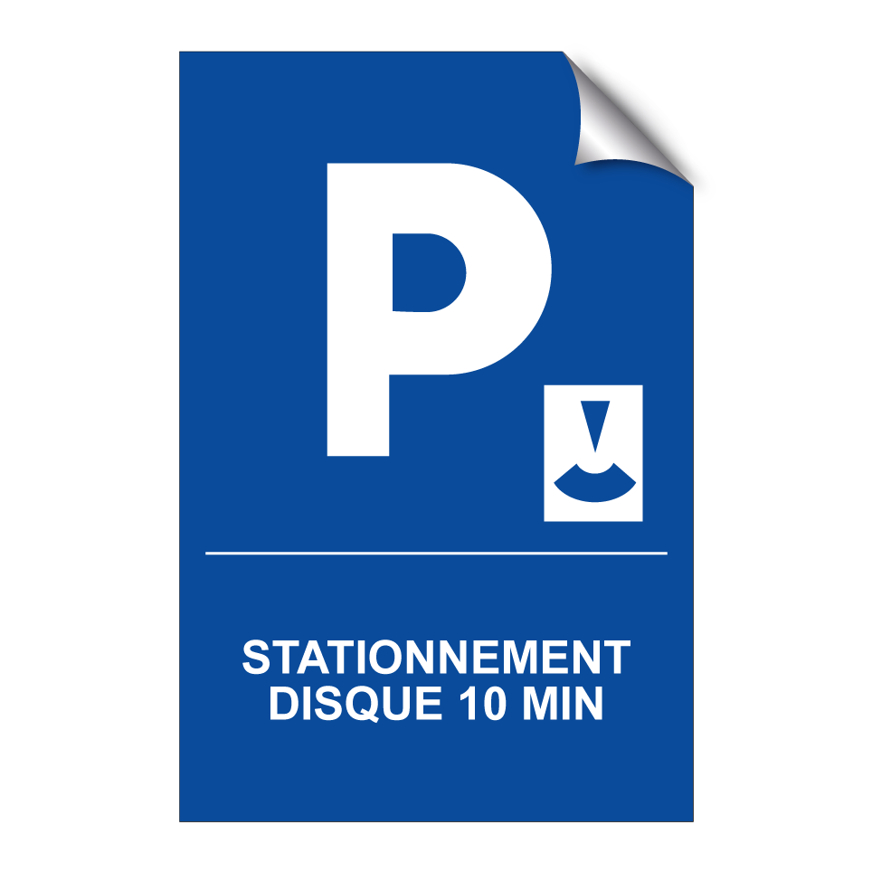 Stationnement disque 10 min