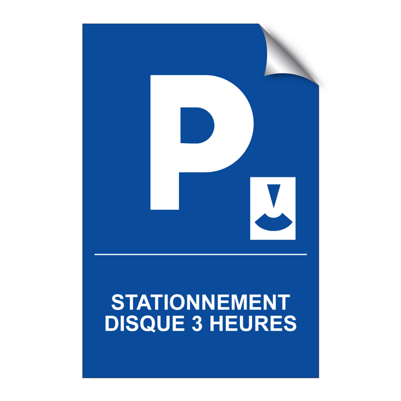 Stationnement disque 3 heures