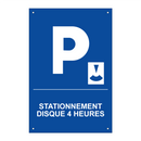 Stationnement disque 4 heures