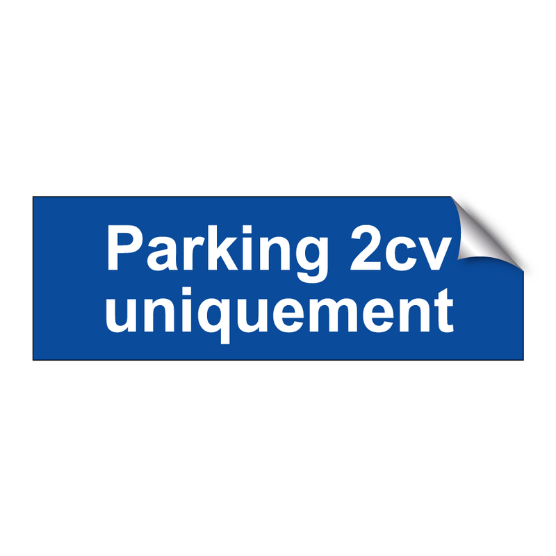 Parking 2cv uniquement