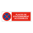 Places de stationnement accessibles