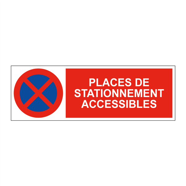 Places de stationnement accessibles