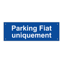 Parking Fiat uniquement