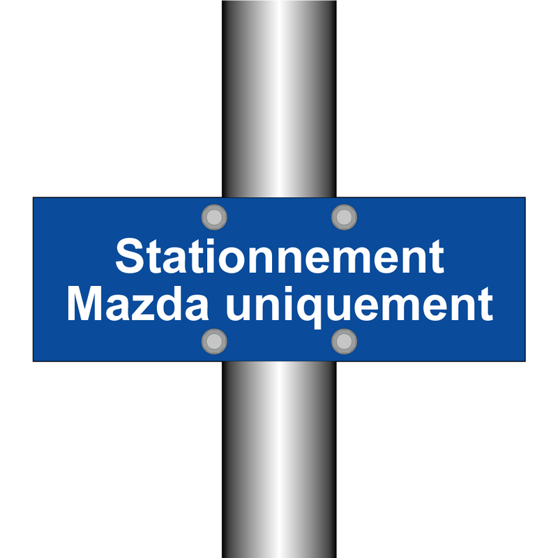 Stationnement Mazda uniquement