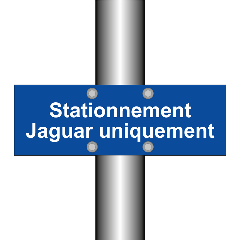 Stationnement Jaguar uniquement