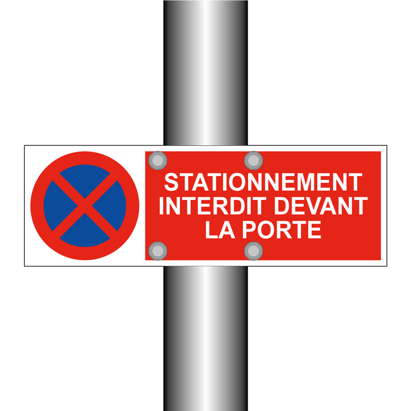 Stationnement interdit devant la porte