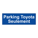 Parking Toyota Seulement