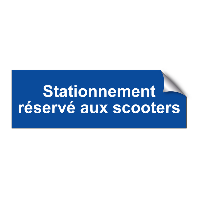 Stationnement réservé aux scooters
