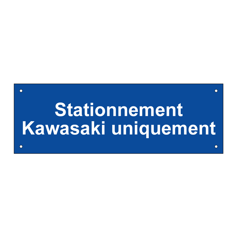 Stationnement Kawasaki uniquement