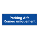 Parking Alfa Romeo uniquement