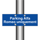 Parking Alfa Romeo uniquement