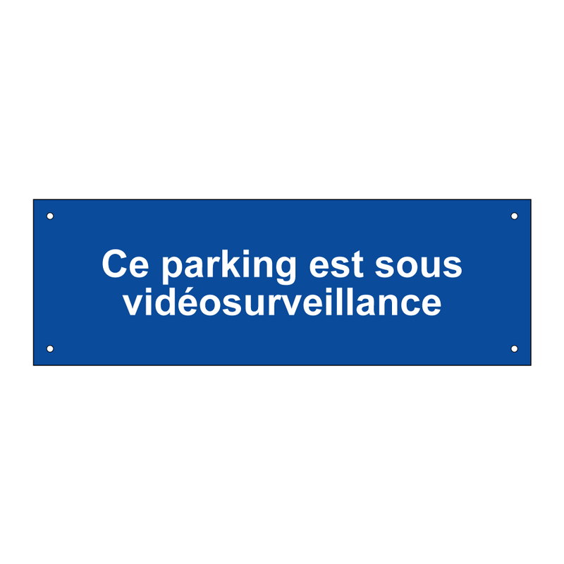 Ce parking est sous vidéosurveillance