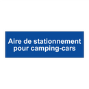 Aire de stationnement pour camping-cars