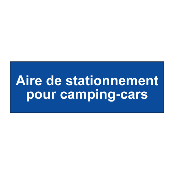 Aire de stationnement pour camping-cars