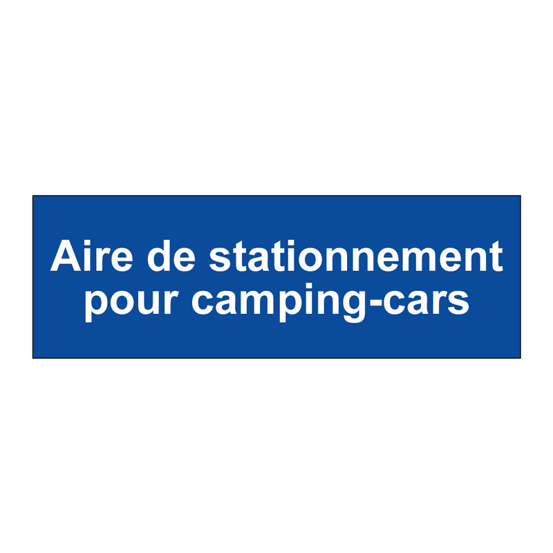 Aire de stationnement pour camping-cars