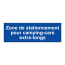 Zone de stationnement pour camping-cars extra-longs