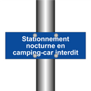 Stationnement nocturne en camping-car interdit