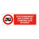 Stationnement nocturne en camping-car interdit