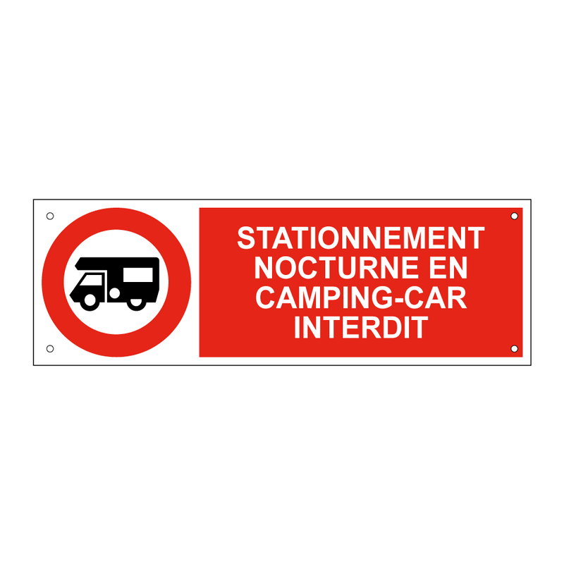 Stationnement nocturne en camping-car interdit