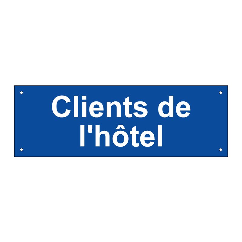 Clients de l'hôtel