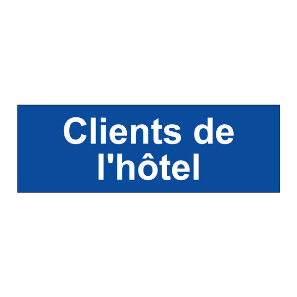 Clients de l'hôtel