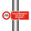 Stationnement de vélos interdit !