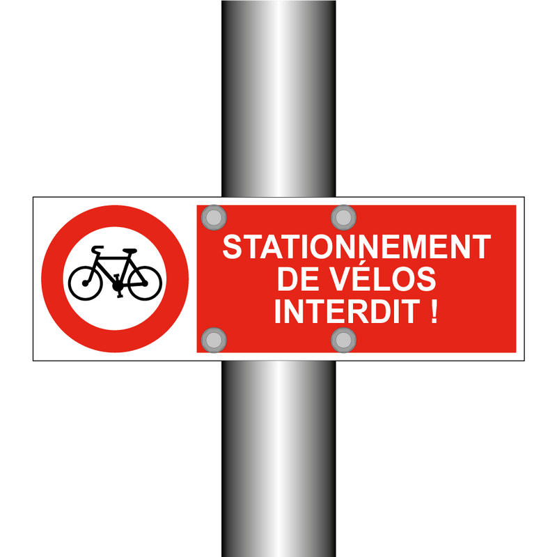 Stationnement de vélos interdit !