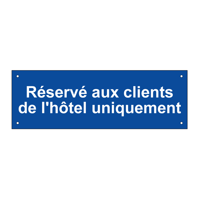 Réservé aux clients de l'hôtel uniquement