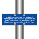 Le stationnement sur les locaux de l'entreprise n'est autorisé que dans les zones marquées. Les véhicules garés illégalement seront enlevés à vos frais !
