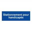 Stationnement pour handicapés