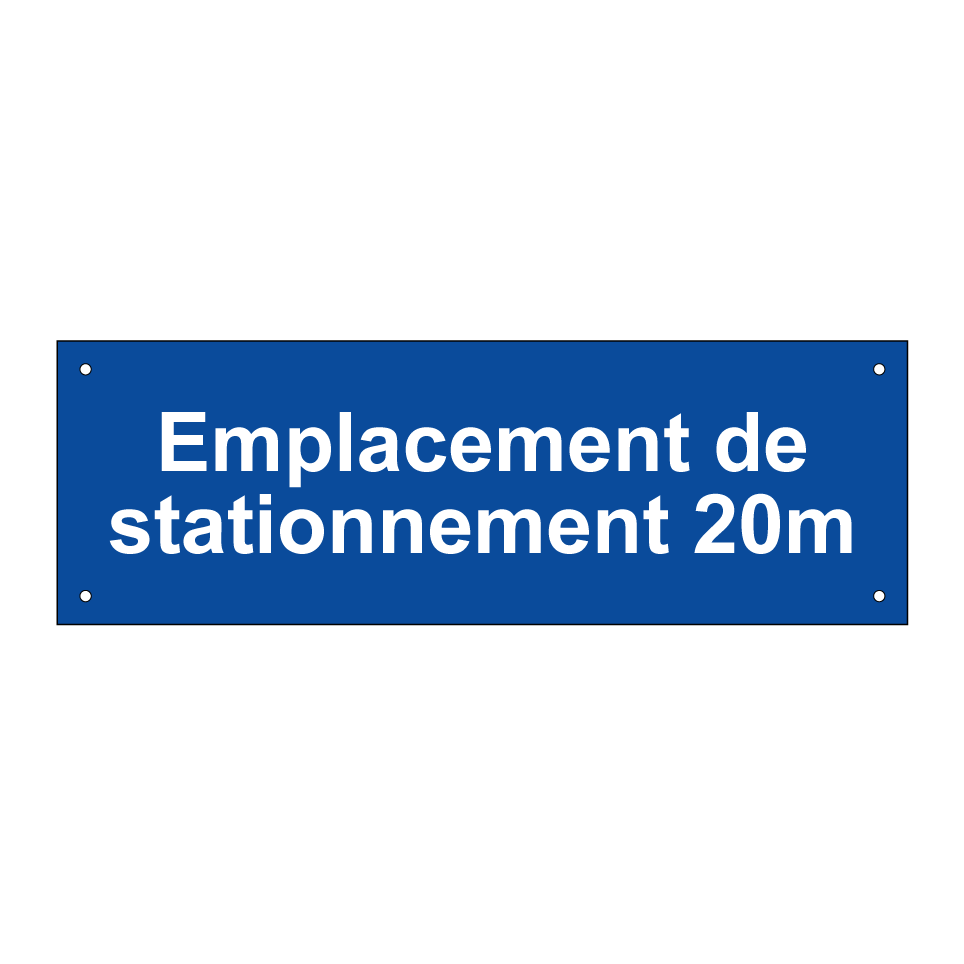 Emplacement de stationnement 20m