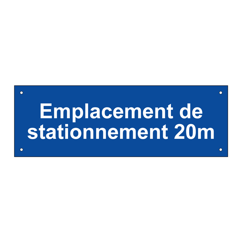Emplacement de stationnement 20m