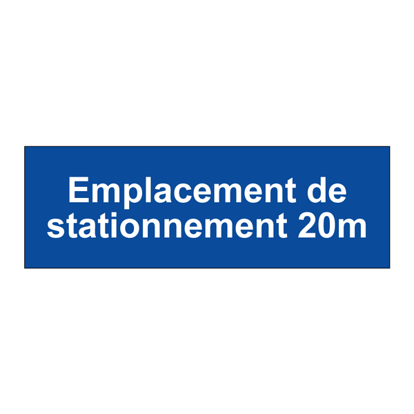 Emplacement de stationnement 20m
