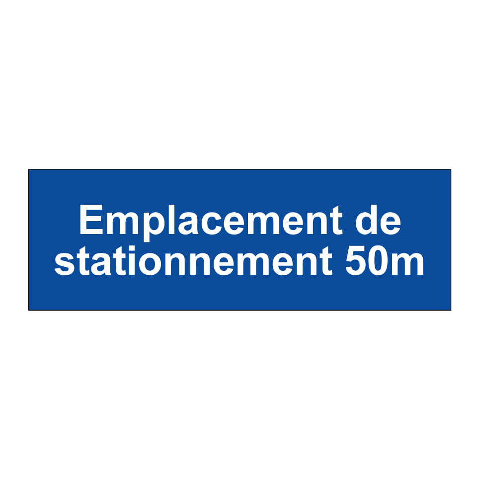 Emplacement de stationnement 50m