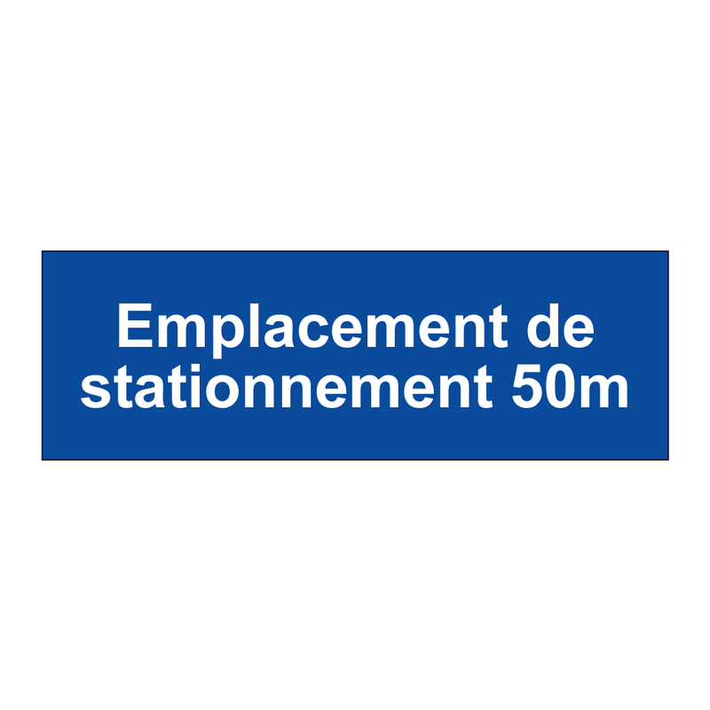 Emplacement de stationnement 50m